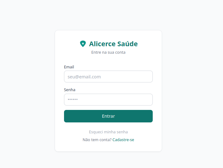 Alicerce Saúde — Sistema de prontuários com IA